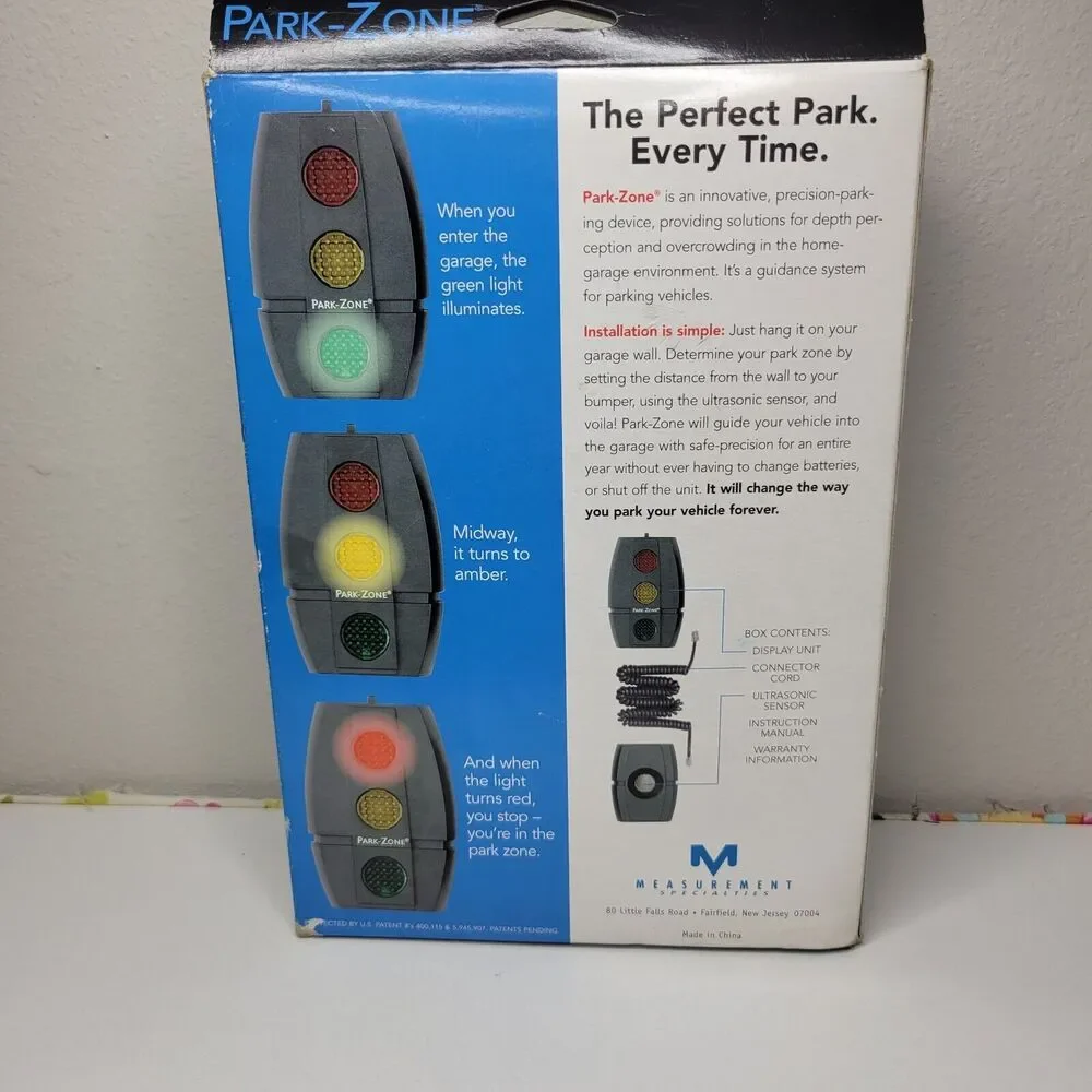 Park Zone Model No. PZ-1100 Precision Parking Ultrasonic Sensor Assist with Box
